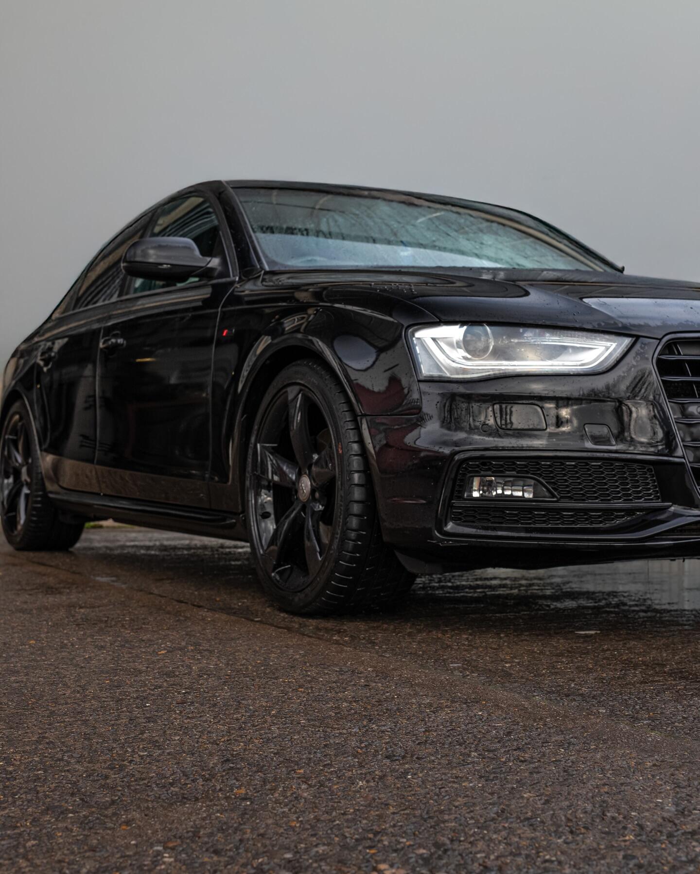 Audi A4 with custom black alloy wheel finish