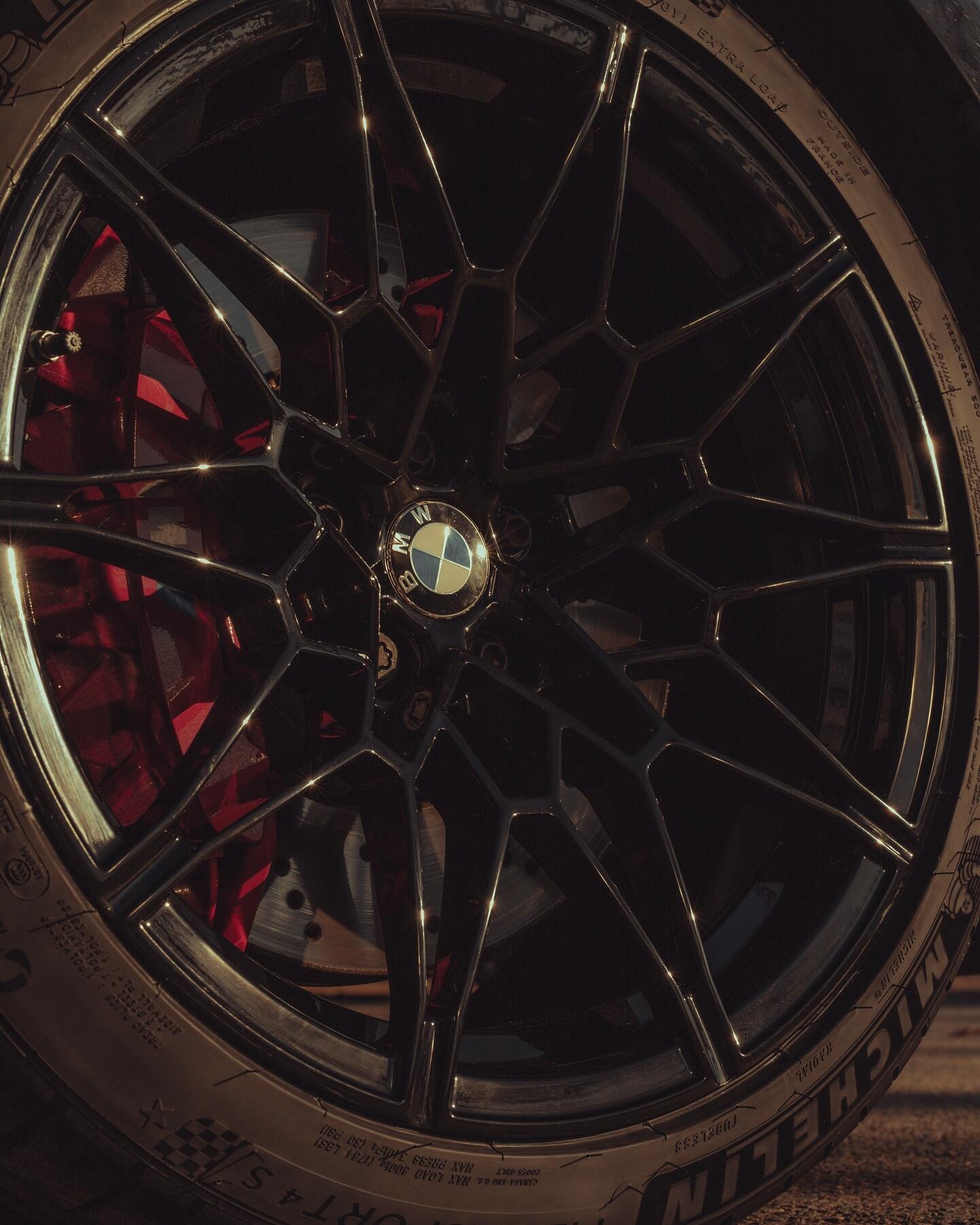BMW M Performance alloy wheel close-up after refurbishment
