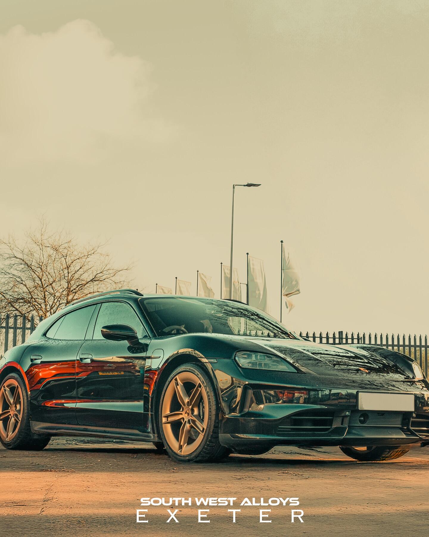 Porsche Taycan at South West Alloys Exeter